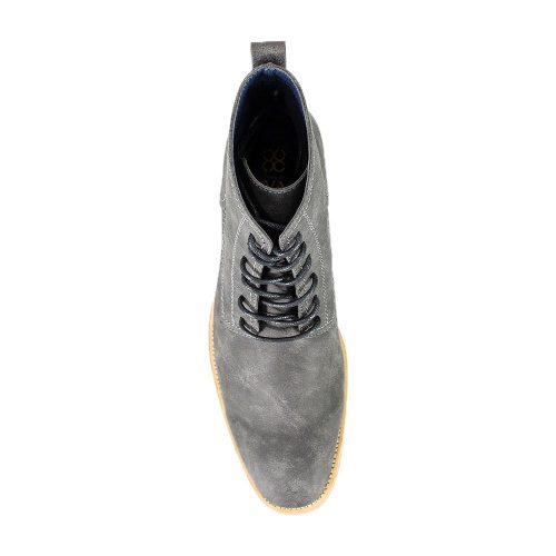 mens grey lace up boots